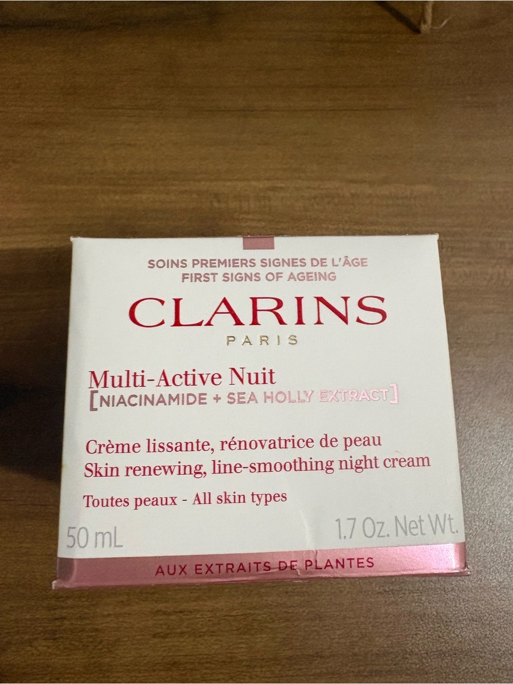 Clarins Multi-Active Nuit Night Cream Moisturizer for Lines, Pores, Glow 1.7oz - Picture 2 of 15